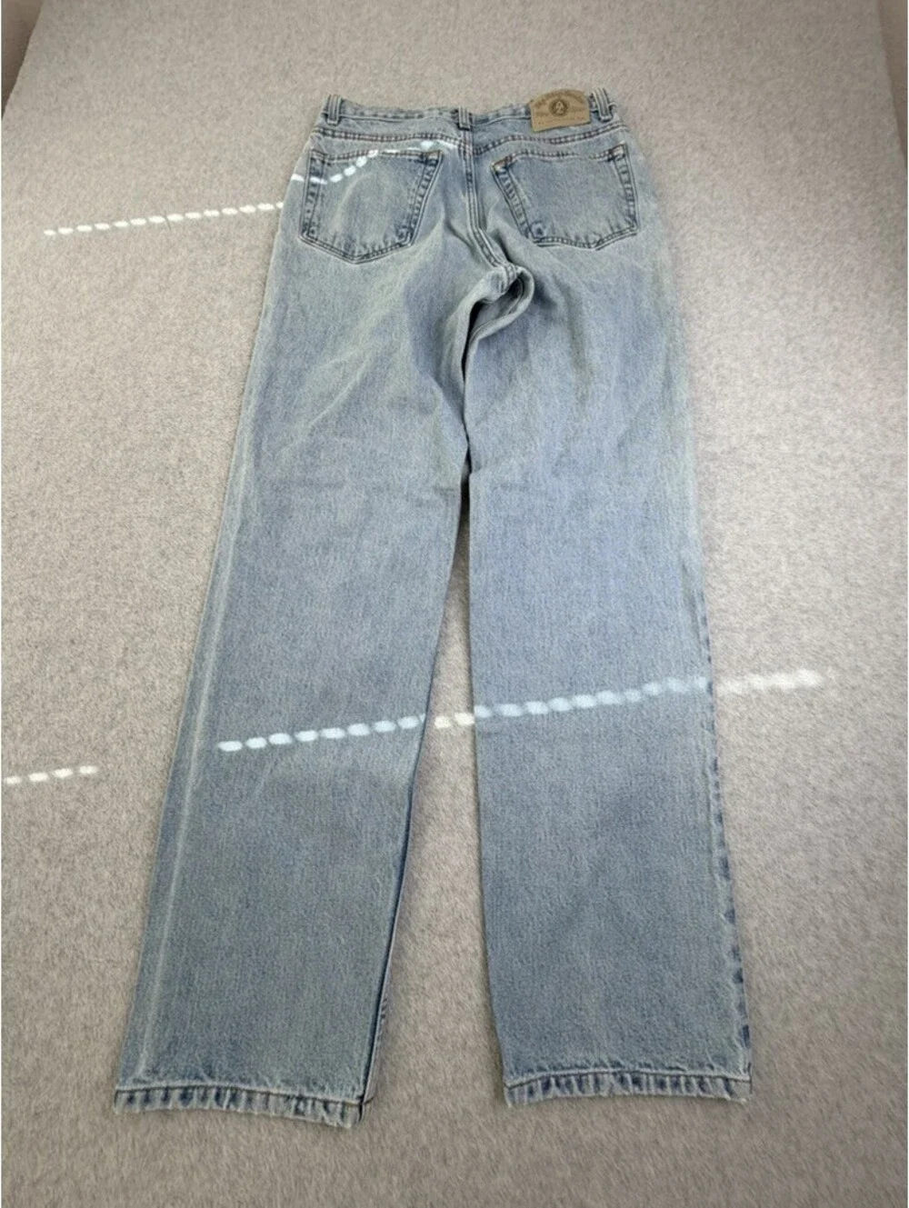 Arizona Jean Co Mens Jeans W31 L29 Light Wash Blue Relaxed Fit Straight Denim
